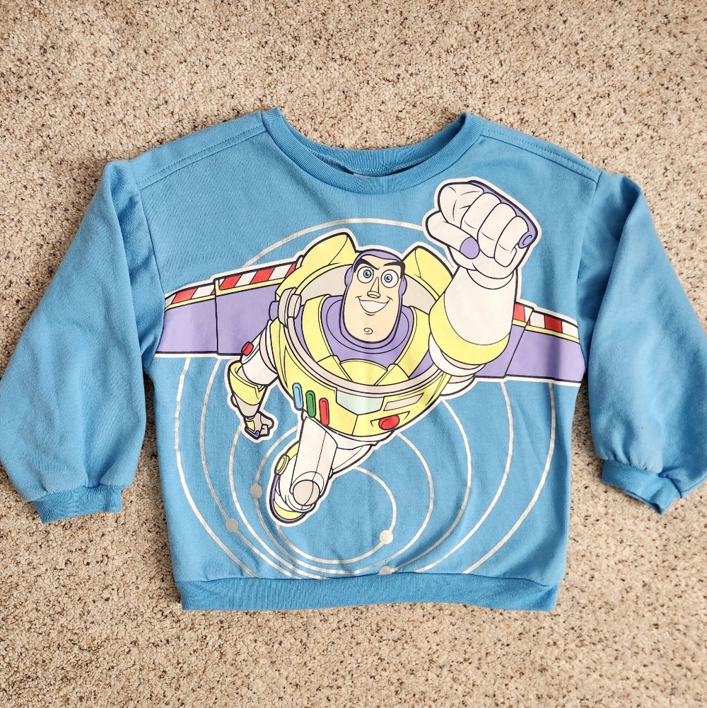 Disney Blue Buzz Lightyear Kids Sweater